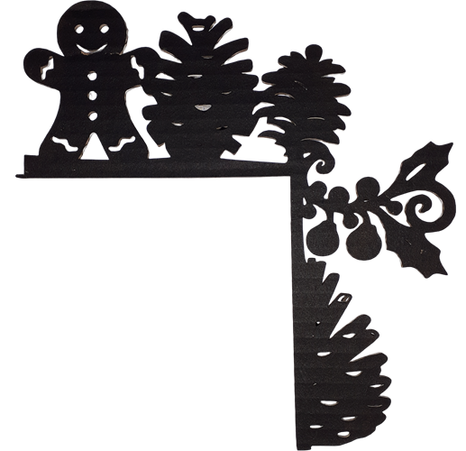 Décoration de porte - Noël